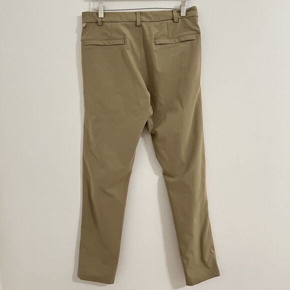 Lululemon Men Commission Pant Classic Size 30 Khaki Tan Golf Comfort Stretch - Picture 3 of 8